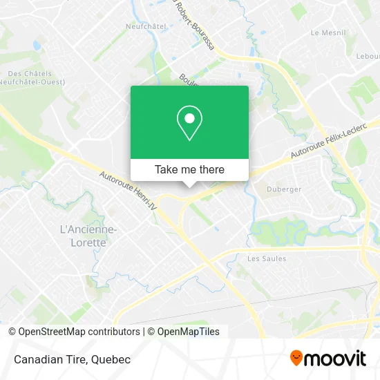 Canadian Tire map