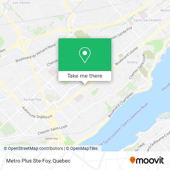 Metro Plus Ste-Foy map