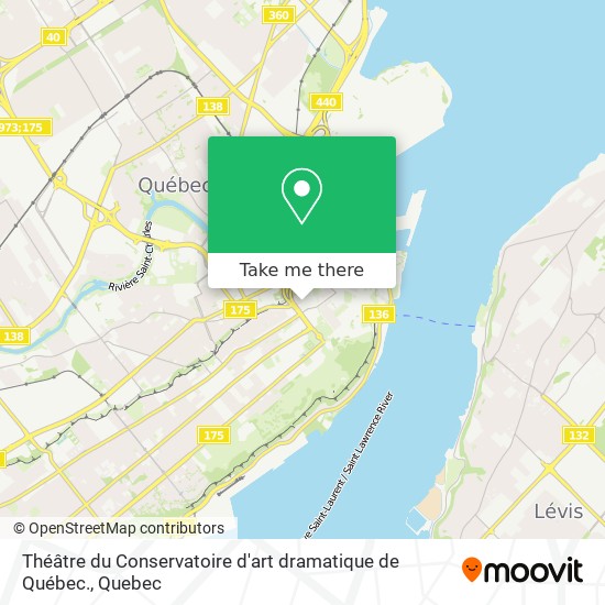 Théâtre du Conservatoire d'art dramatique de Québec. map