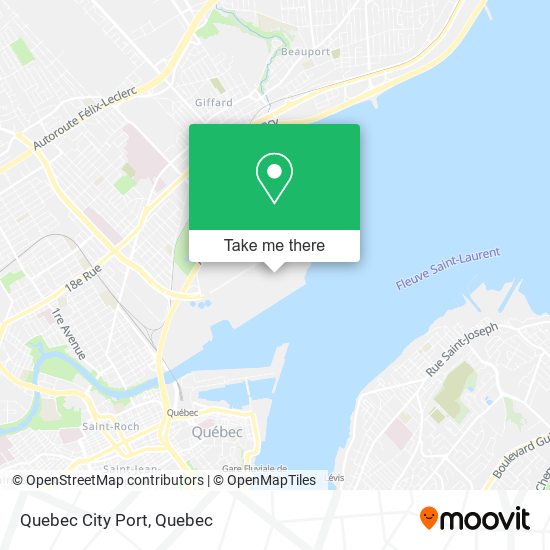 Quebec City Port map