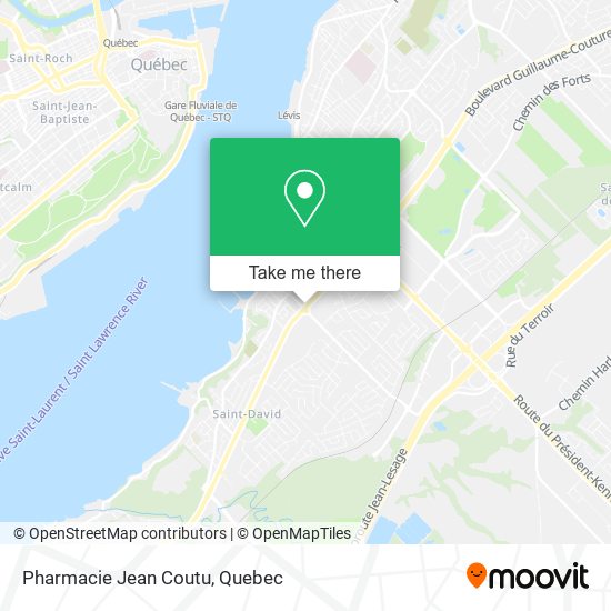 Pharmacie Jean Coutu map