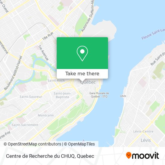 Centre de Recherche du CHUQ map