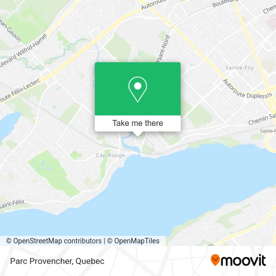Parc Provencher map