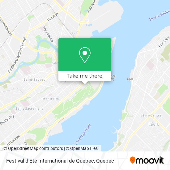 Festival d'Été International de Québec map