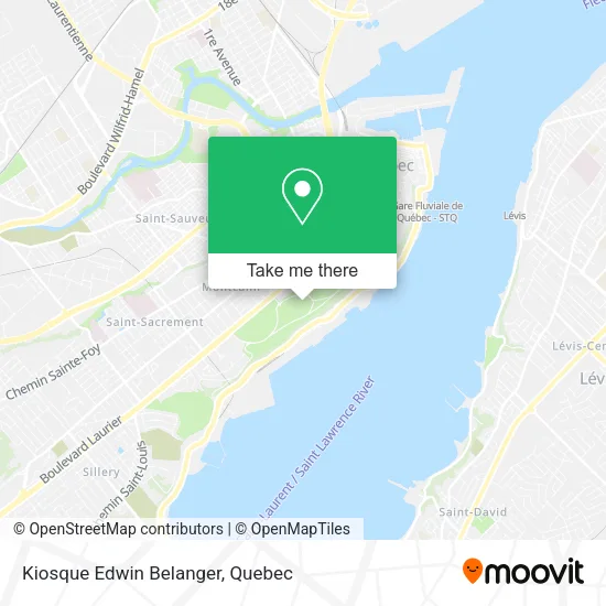 Kiosque Edwin Belanger map