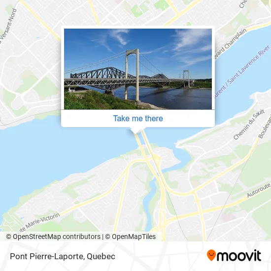 Pont Pierre-Laporte map
