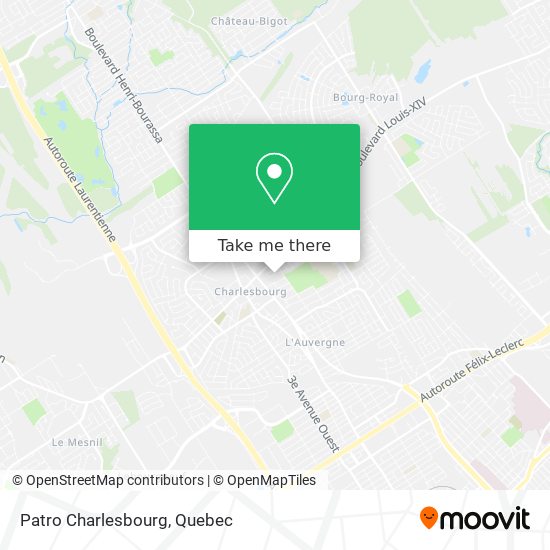 Patro Charlesbourg map