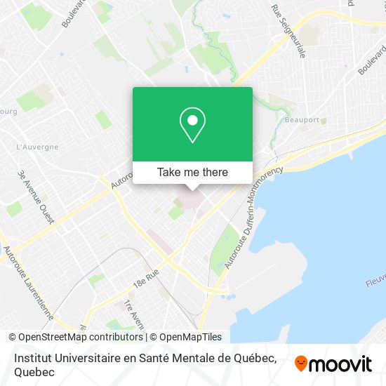 Institut  Universitaire en Santé Mentale de Québec map