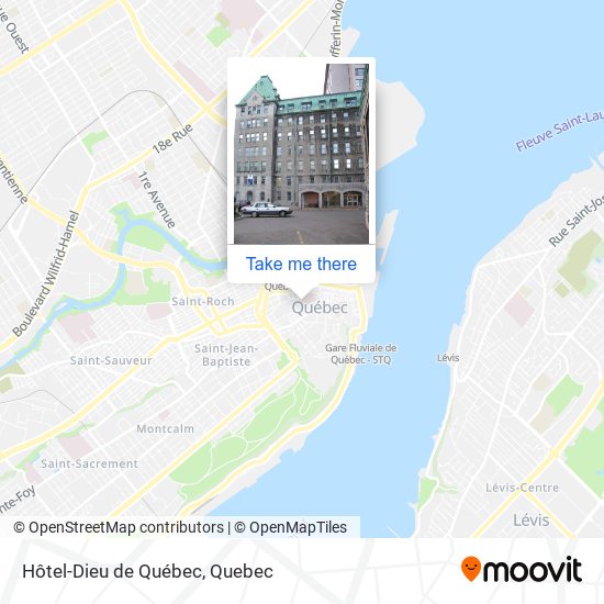 Hôtel-Dieu de Québec map