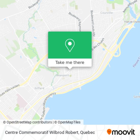 Centre Commemoratif Wilbrod Robert map