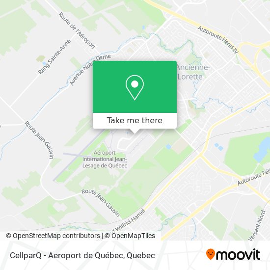 CellparQ - Aeroport de Québec map