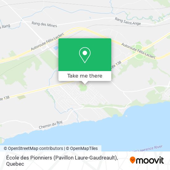 École des Pionniers (Pavillon Laure-Gaudreault) map