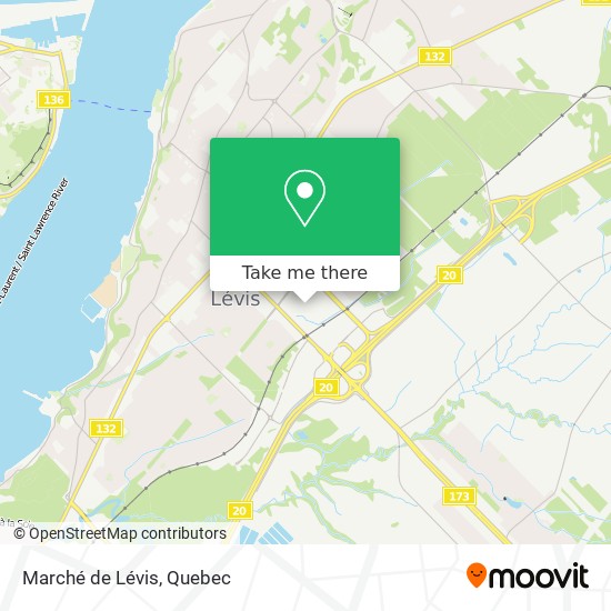 Marché de Lévis map