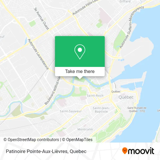 Patinoire Pointe-Aux-Lièvres map