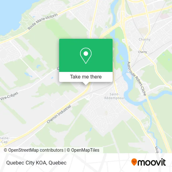 Quebec City KOA map