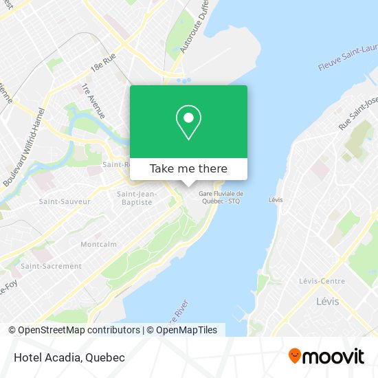 Hotel Acadia map