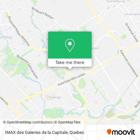 IMAX des Galeries de la Capitale map