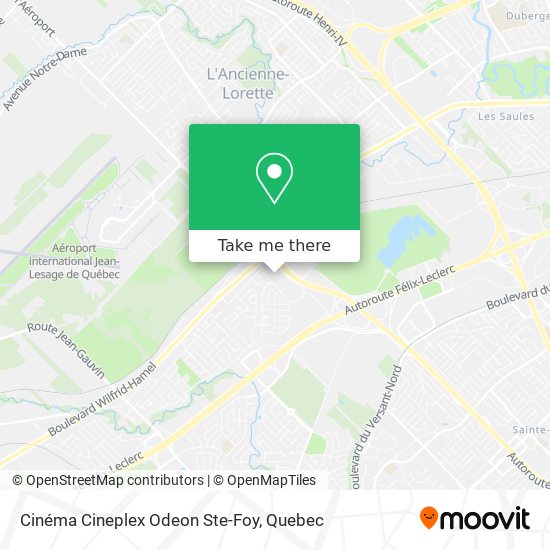 Cinéma Cineplex Odeon Ste-Foy map