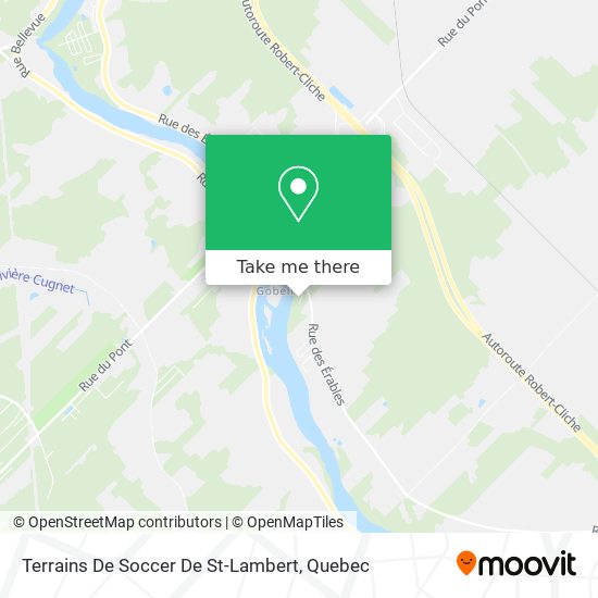 Terrains De Soccer De St-Lambert map