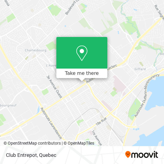 Club Entrepot map
