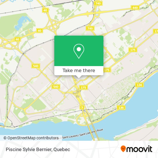 Piscine Sylvie Bernier map