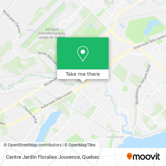 Centre Jardin Floralies Jouvence map