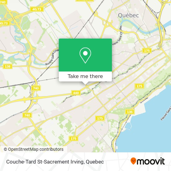 Couche-Tard St-Sacrement Irving map