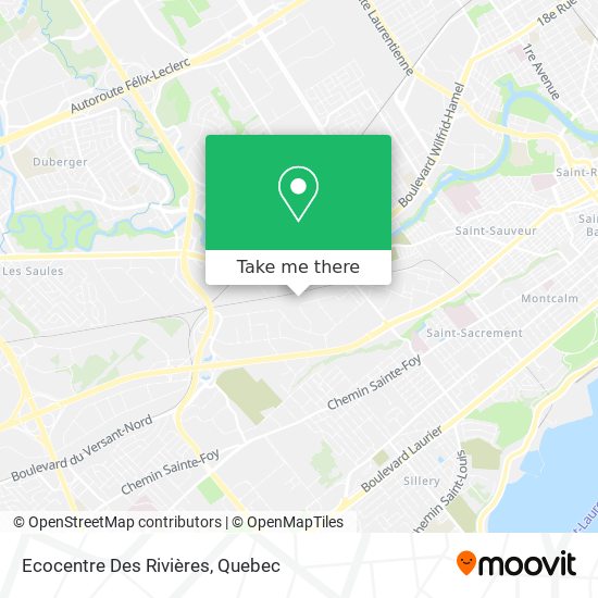 Ecocentre Des Rivières map