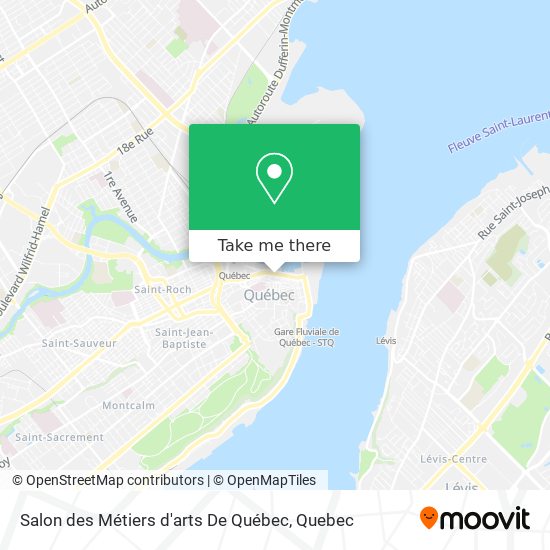 Salon des Métiers d'arts De Québec map