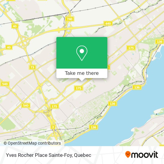 Yves Rocher Place Sainte-Foy map
