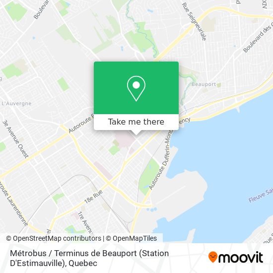 Métrobus / Terminus de Beauport (Station D'Estimauville) map