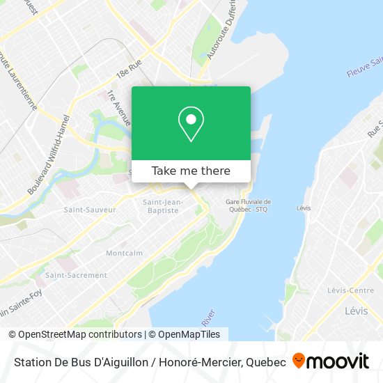 Station De Bus D'Aiguillon / Honoré-Mercier map