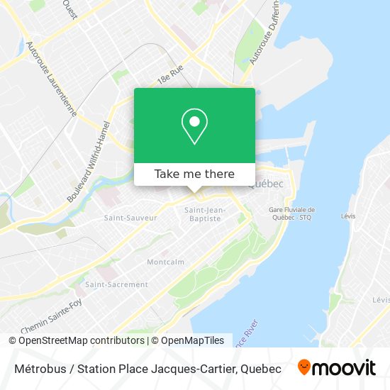 Métrobus / Station Place Jacques-Cartier map