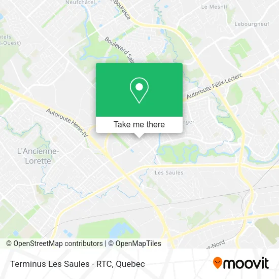 Terminus Les Saules - RTC map
