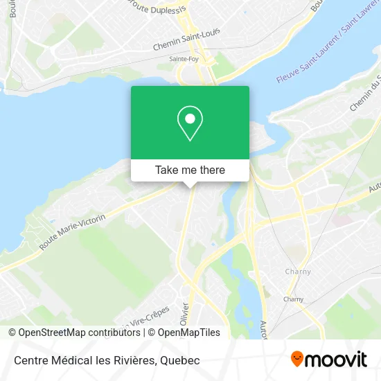 Centre Médical les Rivières map