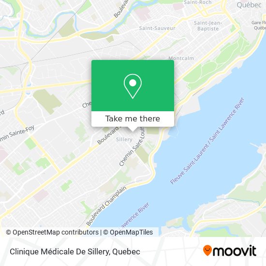 Clinique Médicale De Sillery map