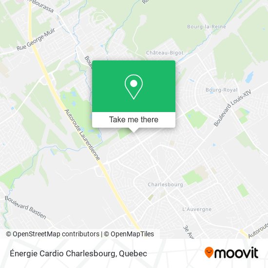 Énergie Cardio Charlesbourg map