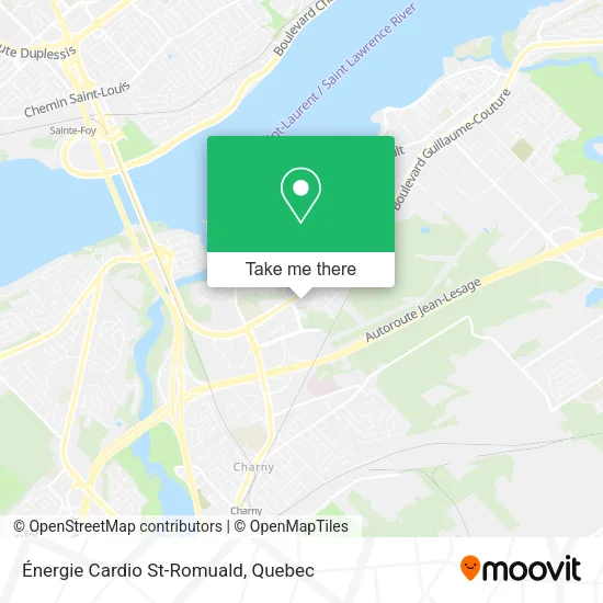 Énergie Cardio St-Romuald map