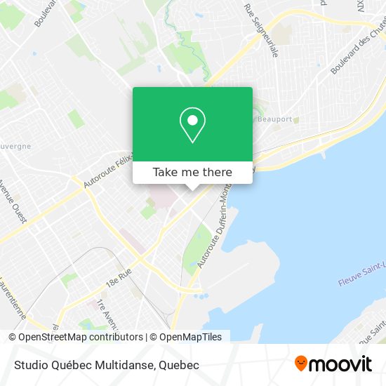 Studio Québec Multidanse map