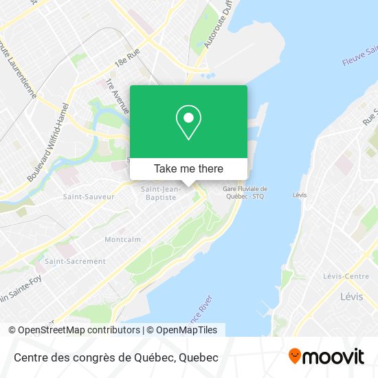 Centre des congrès de Québec map