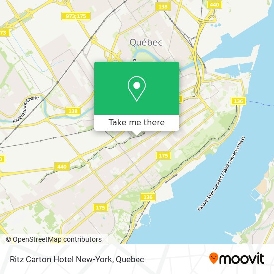 Ritz Carton Hotel New-York map