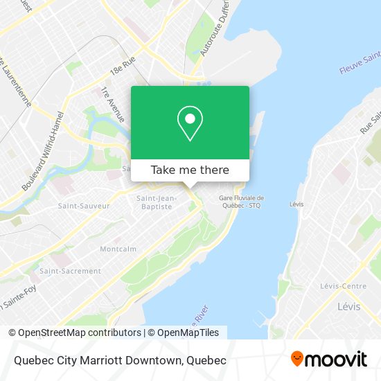 Quebec City Marriott Downtown map