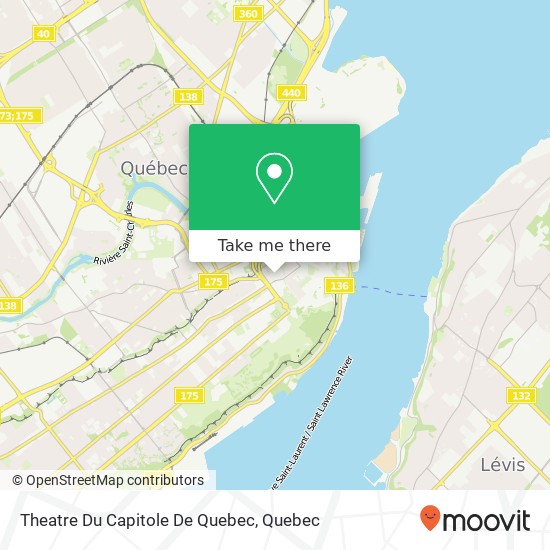 Theatre Du Capitole De Quebec map