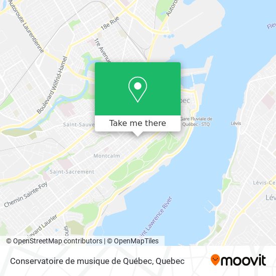 Conservatoire de musique de Québec map