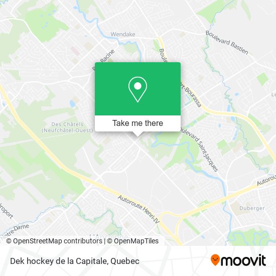 Dek hockey de la Capitale map