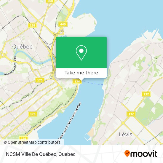 NCSM Ville De Québec map