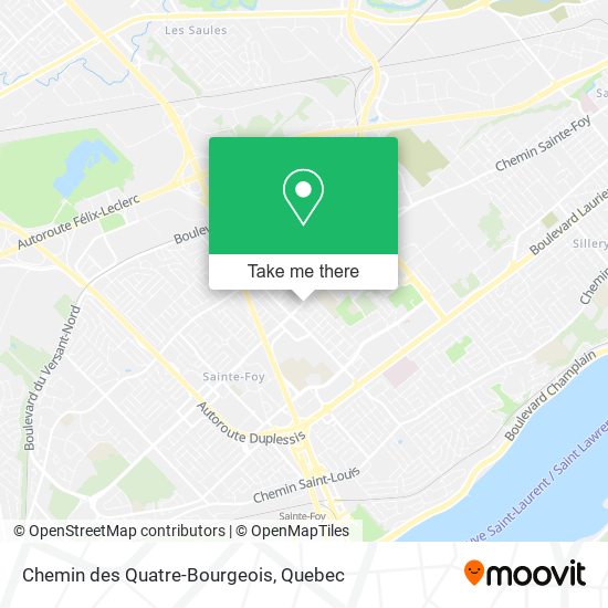 Chemin des Quatre-Bourgeois map