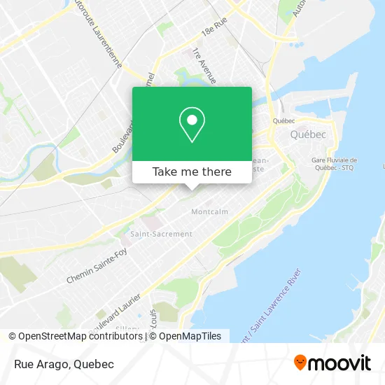 Rue Arago map