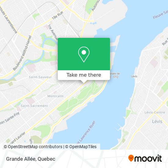 Grande Allée map