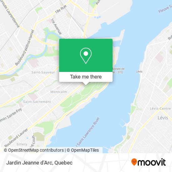 Jardin Jeanne d'Arc map